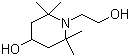 结构式 CAS# 52722-86-8, 1-(2'-羟乙基)-2,2,6,6-四甲基-4-哌啶醇; 羟乙基四甲基哌啶醇