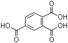 1,2,4-Benzenetricarboxylic acid molecular structure (CAS 528-44-9)