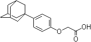 (4-Tricyclo[3.3.1.1(3,7)]dec-1-ylphenoxy)acetic acid molecular structure (CAS 52804-26-9)