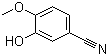 structure of CAS# 52805-46-6, 3-Hydroxy-4-methoxybenzonitrile