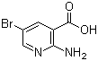 2-Amino-5-bromonicotinic acid molecular structure (CAS 52833-94-0)