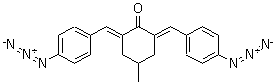 2,6-Bis(4-azidobenzal)-4-methylcyclohexanone molecular structure (CAS 5284-79-7)