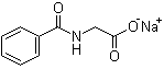Hippuric acid sodium salt molecular structure (CAS 532-94-5)