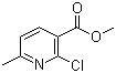 Methyl 2-chloro-6-methylnicotinate molecular structure (CAS 53277-47-7)