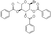 2,3,4-Tri-O-benzoyl-alpha-L-rhamnopyranose bromide molecular structure (CAS 53297-33-9)