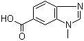 1-Methylbenzimidazole-6-carboxylic acid molecular structure (CAS 53484-18-7)
