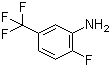 structure of CAS# 535-52-4, 2-Fluoro-5-(trifluoromethyl)aniline;3-Amino-4-fluorobenzotrifluoride