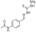 [[4-(乙酰氨基)苯基]亚甲基]硫代碳酸二酰肼分子结构 (CAS 5351-57-5)