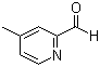 4-甲基吡啶-2-甲醛分子结构 (CAS 53547-60-7)