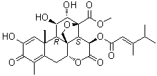Dehydrobruceantin molecular structure (CAS 53662-98-9)