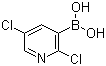2,5-Dichloropyridine-3-boronic acid molecular structure (CAS 536693-97-7)