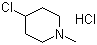 4-Chloro-1-methylpiperidine hydrochloride molecular structure (CAS 5382-23-0)