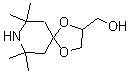 7,7,9,9-Tetramethyl-1,4-dioxa-8-azaspiro[4.5]decane-2-methanol molecular structure (CAS 53825-32-4)