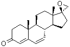 (17beta)-Spiro[androsta-4,6-diene-17,2'-oxiran]-3-one molecular structure (CAS 53866-24-3)