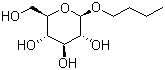 Butyl beta-D-glucopyranoside molecular structure (CAS 5391-18-4)