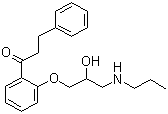 Propafenone molecular structure (CAS 54063-53-5)