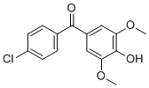 (4-Chlorophenyl) (4-hydroxy-3,5-dimethoxyphenyl) ketone molecular structure (CAS 54094-08-5)