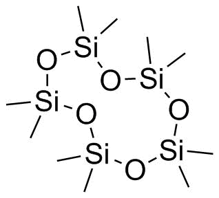 Decamethylcyclopentasiloxane molecular structure (CAS 541-02-6)