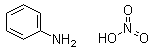 Benzenamine nitrate molecular structure (CAS 542-15-4)