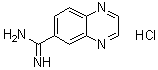 6-Quinoxalinecarboximidamide monohydrochloride molecular structure (CAS 5428-94-4)