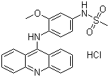 Amsacrine hydrochloride molecular structure (CAS 54301-15-4)