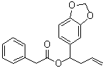 Benzeneacetic acid 1-(1,3-benzodioxol-5-yl)-3-butenyl ester molecular structure (CAS 5434-13-9)