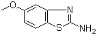 结构式 CAS# 54346-87-1, 5-甲氧基-2-苯并噻唑胺