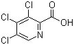 3,4,5-三氯吡啶-2-甲酸分子结构 (CAS 5439-04-3)