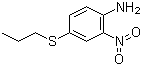 结构式 CAS# 54393-89-4, 4-丙硫基-2-硝基苯胺