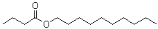 structure of CAS# 5454-09-1, Butanoic acid decyl ester;Decyl butanoate; Decyl butyrate; ENT 30734; NSC 23061