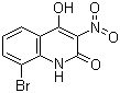 8-Bromo-4-hydroxy-3-nitro-2(1H)-quinolinone molecular structure (CAS 54675-49-9)