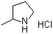 structure of CAS# 54677-53-1, 2-Methylpyrrolidine hydrochloride