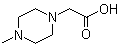 (4-甲基-1-哌嗪基)乙酸分子结构 (CAS 54699-92-2)