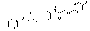 N,N'-1,4-Cyclohexanediylbis[2-(4-chlorophenoxy)acetamide] molecular structure (CAS 548470-11-7)