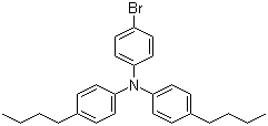structure of CAS# 548792-42-3, 4-Bromo-N,N-bis(4-butylphenyl)aniline;N,N-Bis(4-n-butylphenyl)-4-bromophenylamine