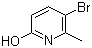 结构式 CAS# 54923-31-8, 3-溴-6-羟基-2-甲基吡啶
