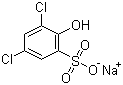 Sodium 3,5-chloro-6-hydroxybenzenesulfonate molecular structure (CAS 54970-72-8)