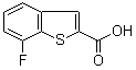 structure of CAS# 550998-67-9, 7-Fluorobenzo[b]thiophene-2-carboxylic acid;7-Fluorobenzothiophene-2-carboxylic acid