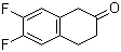 结构式 CAS# 552321-02-5, 6,7-二氟-3,4-二氢-1H-2-萘酮