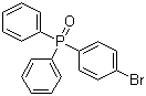 (4-Bromophenyl)diphenylphosphine oxide molecular structure (CAS 5525-40-6)