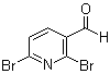 结构式 CAS# 55304-83-1, 2,6-二溴-3-吡啶甲醛