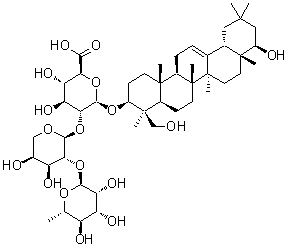 Soyasaponin B-II molecular structure (CAS 55319-36-3)