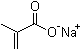 结构式 CAS# 5536-61-8, 甲基丙烯酸钠