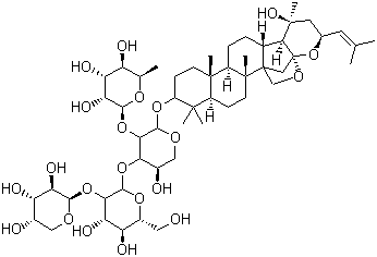 结构式 CAS# 55466-05-2, 酸枣仁皂苷 B