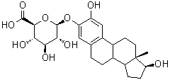 2-Hydroxyestradiol 3-glucuronide molecular structure (CAS 55666-09-6)