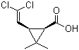(1R)-顺式二氯菊酸分子结构 (CAS 55667-40-8)