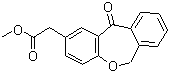 6,11-二氢-11-氧代二苯并[b,e]氧杂卓-2-乙酸甲酯分子结构 (CAS 55689-64-0)