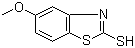 结构式 CAS# 55690-60-3, 2-巯基-5-甲氧基苯并噻唑