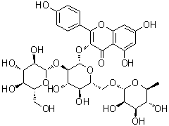 Kaempferol 3-(2G-glucosylrutinoside) molecular structure (CAS 55696-58-7)