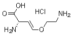 (S)-反式-2-氨基-4-(2-氨基乙氧基)-3-丁烯酸盐酸盐分子结构 (CAS 55720-26-8)